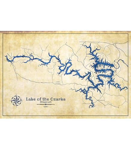 Amazon.com: 1960 Map of Crooked Lake Steuben County Indiana : Home